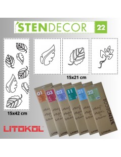 STENDECOR 22 - SERIE FOGLIE confezione 7pz