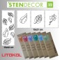 STENDECOR 22 - SERIE FOGLIE confezione 7pz
