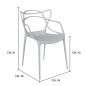 Sedia mod. HORN in Polipropilene (Box 6pz) BIANCA
