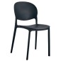 Sedia mod. RONDO in Polipropilene (Box 6pz) ANTRACITE