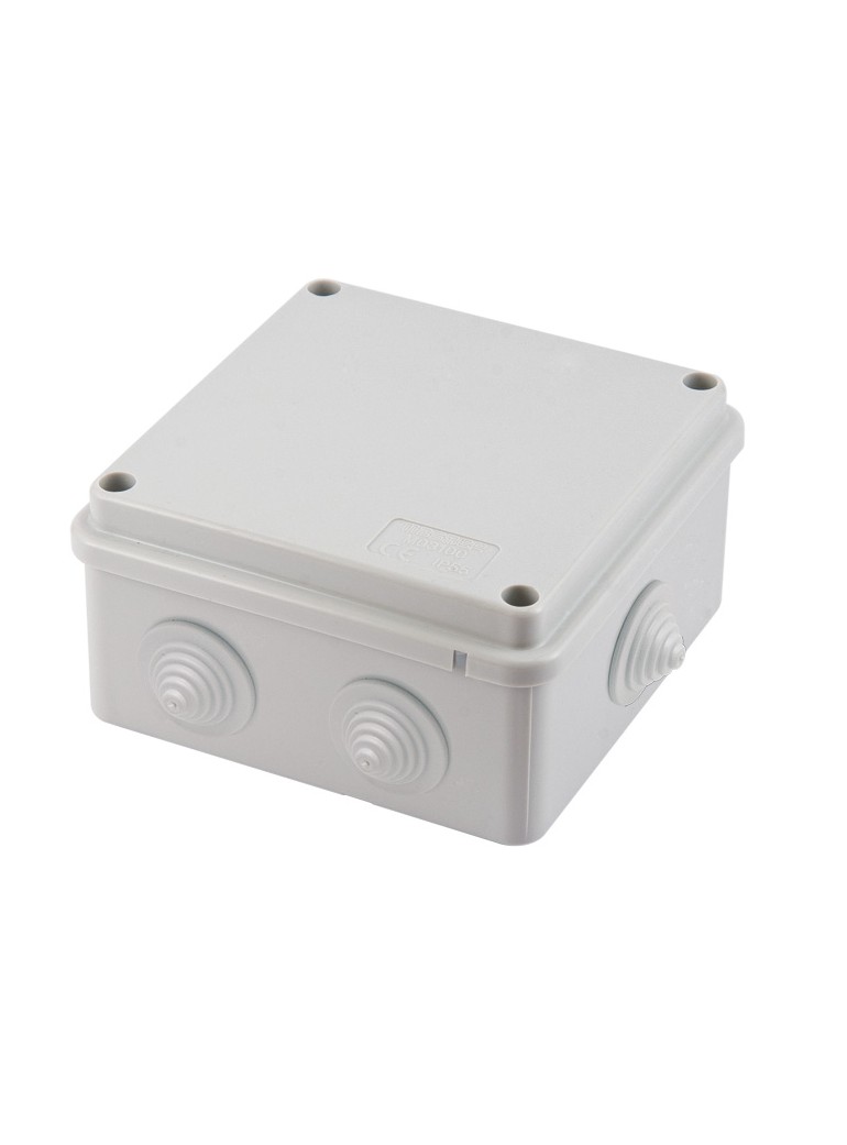 SCATOLA PARETE IP55 100x100x50 (M03100) con VITI e PASSACAVI