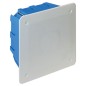SCATOLA di DERIVAZIONE a INCASSO con COPERCHIO mm 105x105x50 (00405) per Cartongesso