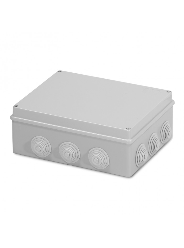 SCATOLA PARETE IP55 240x190x90 (M03104) con VITI e PASSACAVI