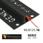 MLB125.16 – Giunto di Dilatazione in PVC per Traffico Leggero (Genesis) – Altezza 12,5mm – Lunghezza 2,5 m – NERO