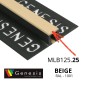 MLB125.25 – Giunto di Dilatazione in PVC per Traffico Leggero (Genesis) – Altezza 12,5mm – Lunghezza 2,5 m – BEIGE
