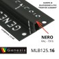 MLB125.16 – Giunto di Dilatazione in PVC per Traffico Leggero (Genesis) – Altezza 12,5mm – Lunghezza 2,5 m – NERO