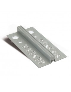 GIUNTO di DILATAZIONE in PVC "TRAFFICO LEGGERO" Altezza: 10mm Lunghezza: 2,5 MT Colore: GRIGIO Scuro