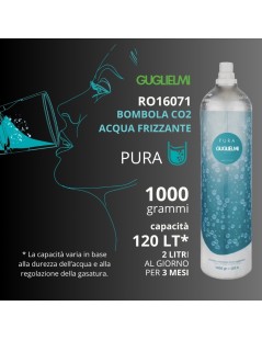 GUGLIELMI - RO16071 - Bombola CO2 da 1000gr (PURA Naturale) - su FESEA online - fesea.shop