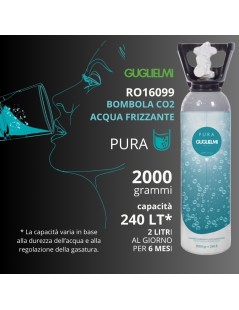 GUGLIELMI - RO16099 - Bombola CO2 da 2000gr (PURA Naturale) - su FESEA online - fesea.shop