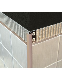 TDP.100.96 -  PROFILO QUADRO Alluminio 10mm X 10mm - 250cm RAME SPAZZOLATO (Genesis)