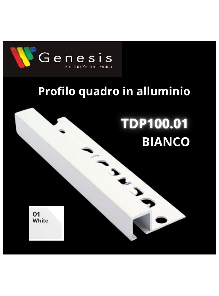 TDP100.01 -  PROFILO QUADRO Alluminio 10mm X...