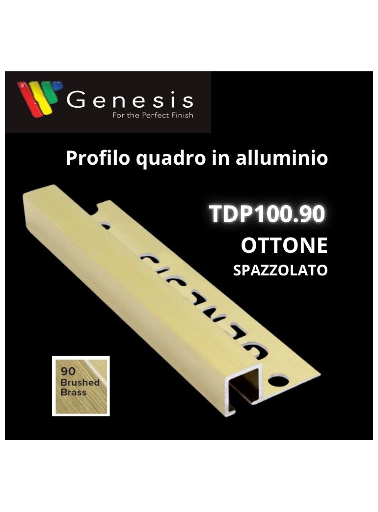 TDP100.90 -  PROFILO QUADRO Alluminio 10mm X...