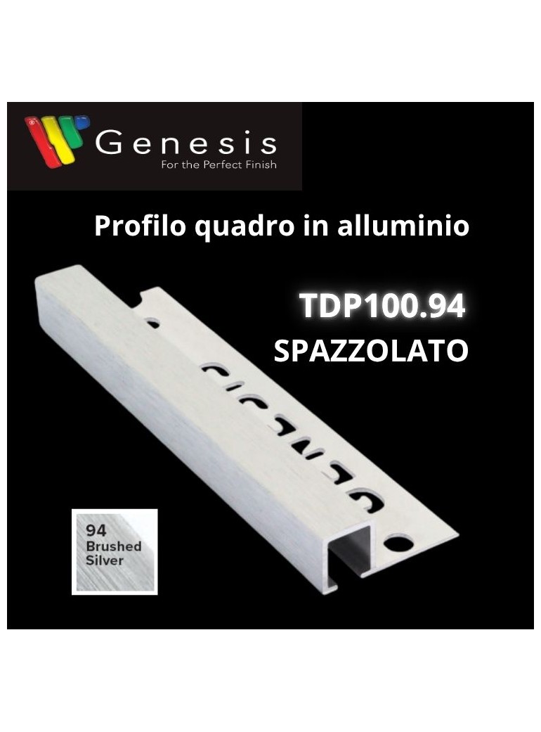 TDP100.94 -  PROFILO QUADRO Alluminio 10mm X...