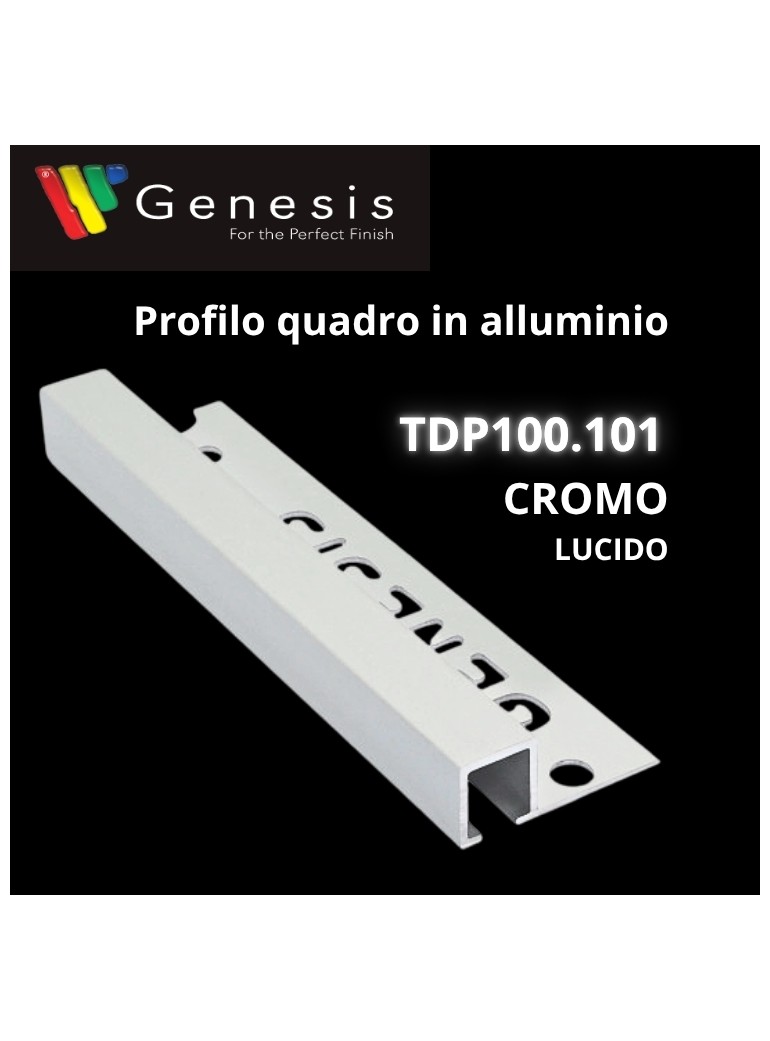 TDP100.101 -  PROFILO QUADRO Alluminio 10mm X...