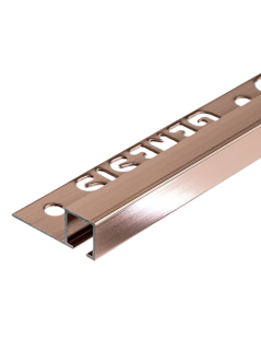 TDP.100.95 -  PROFILO QUADRO Alluminio 10mm X 10mm - 250cm Rame Brillante (Genesis)