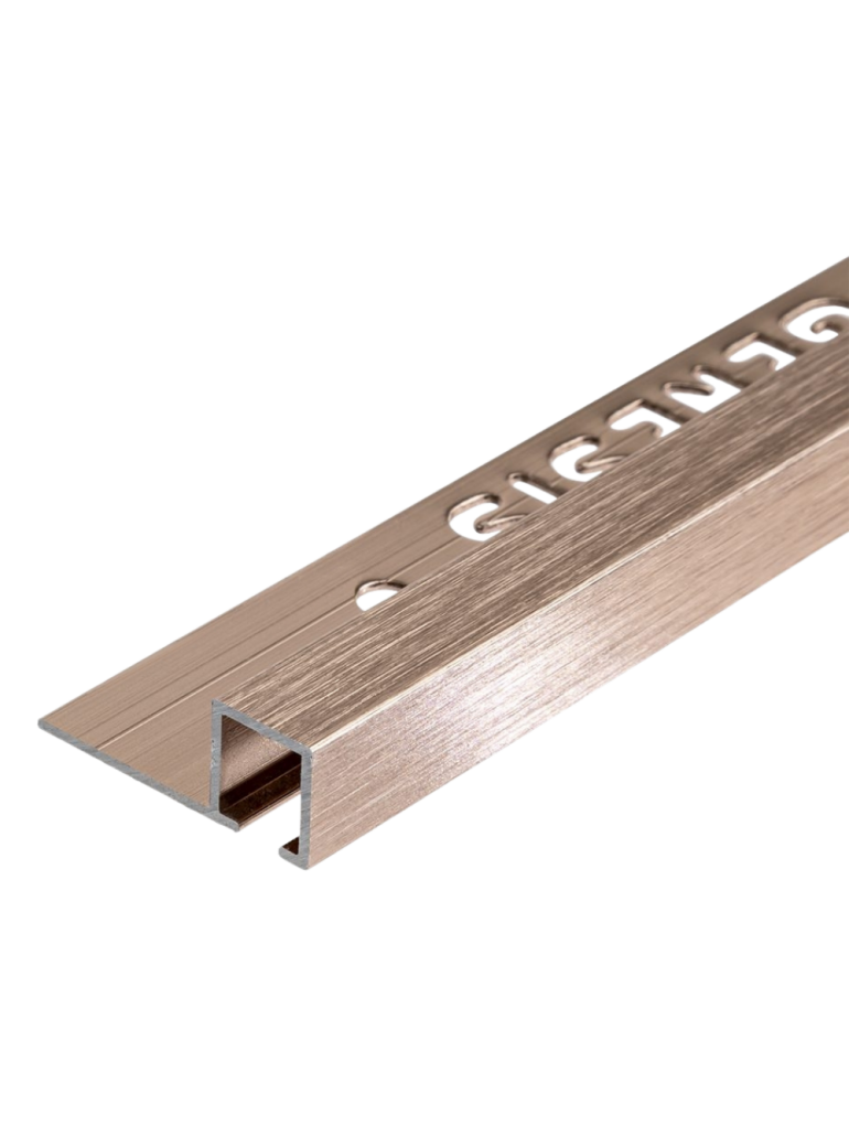 TDP.100.96 -  PROFILO QUADRO Alluminio 10mm X 10mm - 250cm Rame Spazzolato (Genesis)