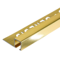 TDP100.86 -  PROFILO QUADRO Alluminio 10mm X 10mm - 250cm Ottone Lucido (Genesis)