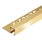 TDP100.90 -  PROFILO QUADRO Alluminio 10mm X 10mm - 250cm Ottone Spazzolato (Genesis)