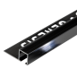 TDP100.16 -  PROFILO QUADRO Alluminio 10mm X 10mm - 250cm Nero (Genesis)