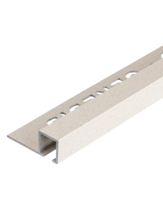 TDP.100.425 -  PROFILO QUADRO Alluminio 10mm X 10mm - 250cm Sand Stone (Genesis)