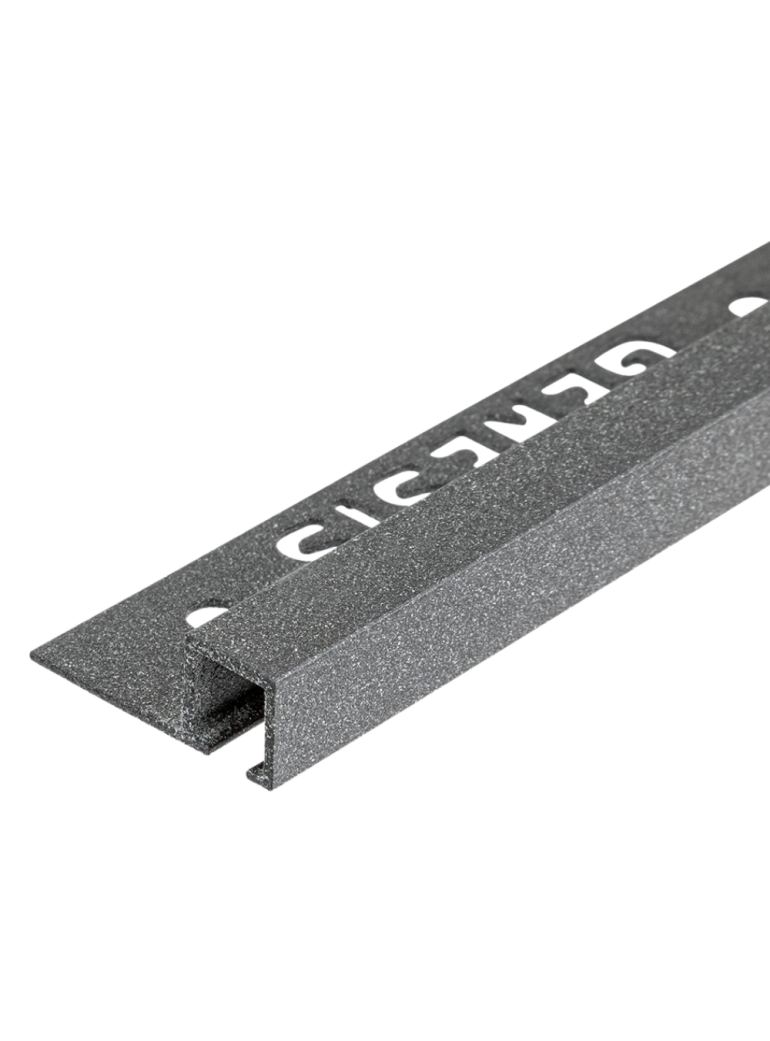 TDP.100.435 -  PROFILO QUADRO Alluminio 10mm X 10mm - 250cm Dark Granite (Genesis)
