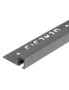 TDP.100.435 -  PROFILO QUADRO Alluminio 10mm X 10mm - 250cm Dark Granite (Genesis)