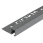 TDP100.435 -  PROFILO QUADRO Alluminio 10mm X 10mm - 250cm Dark Granite (Genesis)
