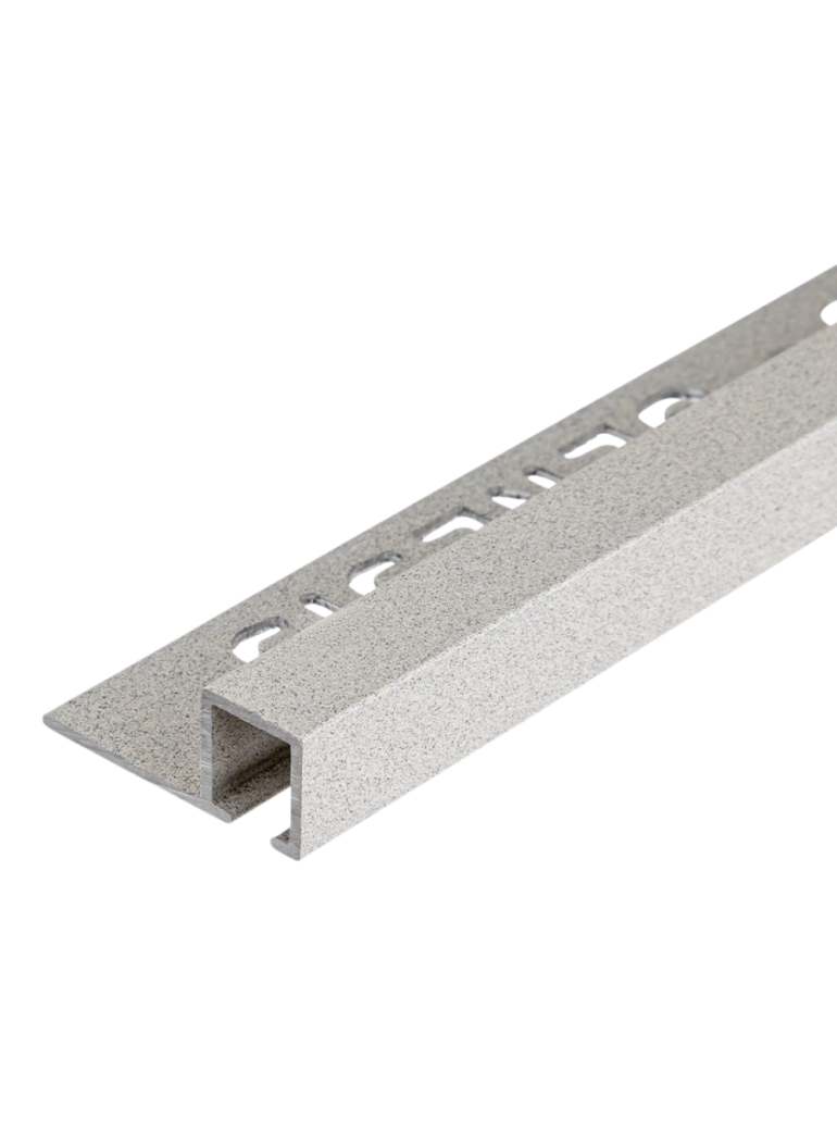 TDP.100.411 -  PROFILO QUADRO Alluminio 10mm X 10mm - 250cm Granite (Genesis)