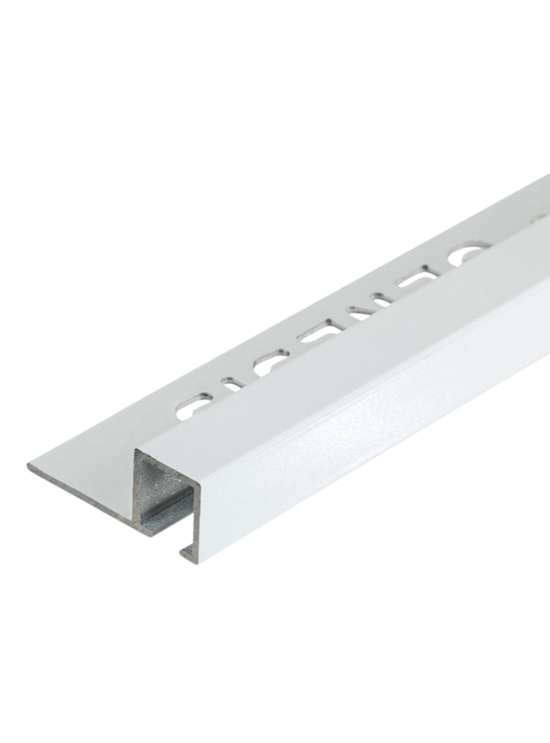 TDP.100.02 -  PROFILO QUADRO Alluminio 10mm X 10mm - 250cm Bianco Opaco (Genesis)