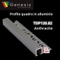 TDP120.82 -  PROFILO QUADRO Alluminio  10mm X 12mm - 250cm  Anthracite (Genesis)