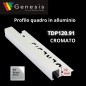 TDP120.91 -  PROFILO QUADRO Alluminio  10mm X 12mm - 250cm  Cromato (Genesis)