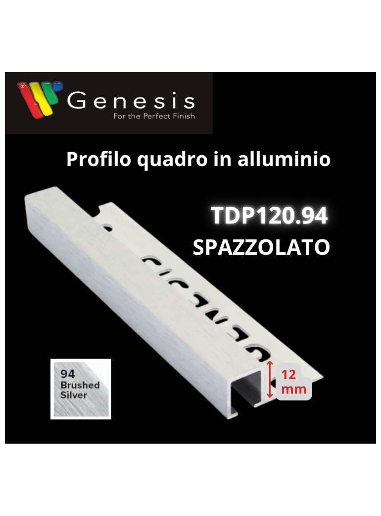 TDP120.94 -  PROFILO QUADRO Alluminio  10mm X...