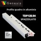 TDP120.94 -  PROFILO QUADRO Alluminio  10mm X 12mm - 250cm  Spazzolato (Genesis)