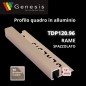TDP120.96 -  PROFILO QUADRO Alluminio  10mm X 12mm - 250cm  Rame Spazzolato (Genesis)