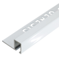 TDP120.01 -  PROFILO QUADRO Alluminio  10mm X 12mm - 250cm  Bianco (Genesis)