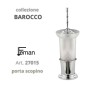 Accessori Bagno Serie BAROCCO porta SCOPINO in vetro a terra