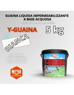 GUAINA Liquida a Base Acquosa Y-GUAINA BIANCA  5kg (800011)