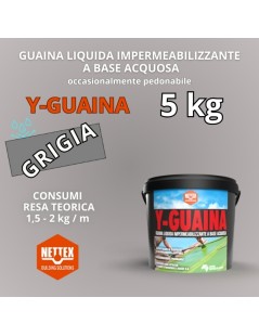 GUAINA Liquida a Base Acquosa Y-GUAINA GRIGIA  5kg (800035)