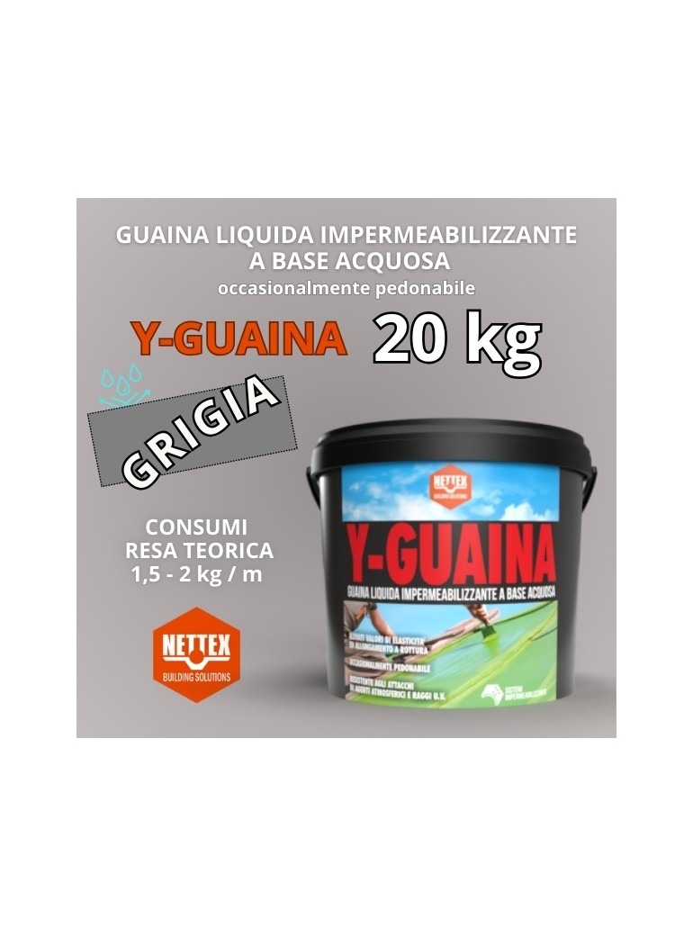 GUAINA Liquida a Base Acquosa Y-GUAINA GRIGIA 20kg (800042)