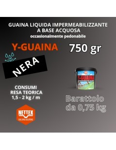 GUAINA Liquida a Base Acquosa Y-GUAINA NERA  750gr (800127)