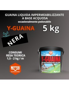 GUAINA Liquida a Base Acquosa Y-GUAINA NERA  5kg (800059)