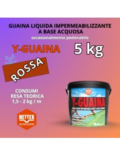 GUAINA Liquida a Base Acquosa Y-GUAINA ROSSA  5kg (800073)