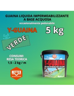GUAINA Liquida a Base Acquosa Y-GUAINA VERDE  5kg (800165)