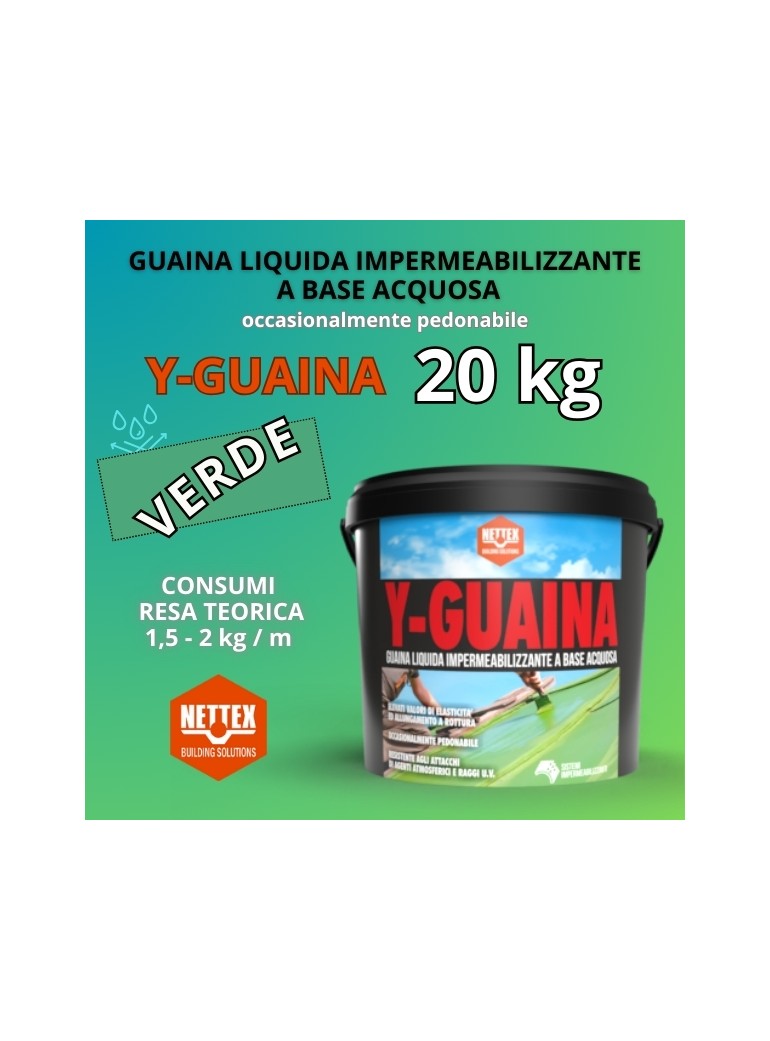 Y-GUAINA VERDE 20kg (800172) GUAINA Liquida a Base Acquosa