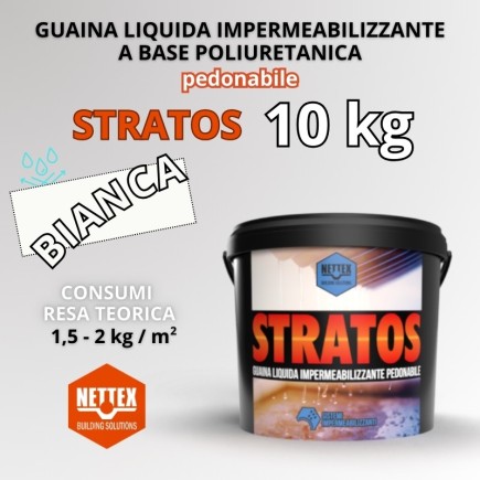 STRATOS - 10 KG Guaina Liquida BIANCA Pedonabile