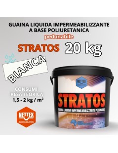 STRATOS - 20 KG Guaina Liquida BIANCA Pedonabile