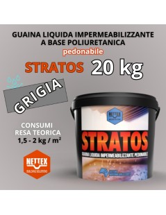 STRATOS - 20 KG Guaina Liquida GRIGIA Pedonabile
