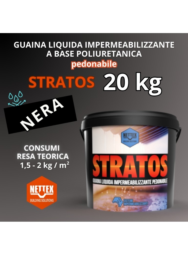 STRATOS - 20 KG Guaina Liquida NERA Pedonabile