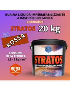 STRATOS - 20 KG Guaina Liquida ROSSA Pedonabile