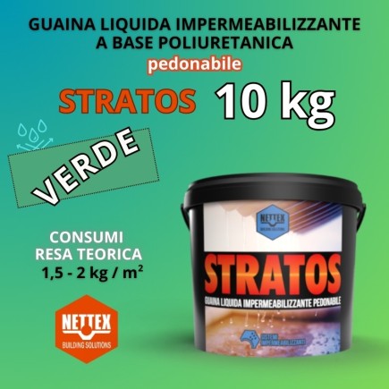 STRATOS - 10 KG Guaina Liquida VERDE Pedonabile